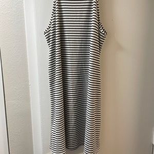 White and black dress